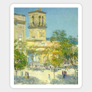 Street of the Great Captain, Cordoba by Childe Hassam Magnet